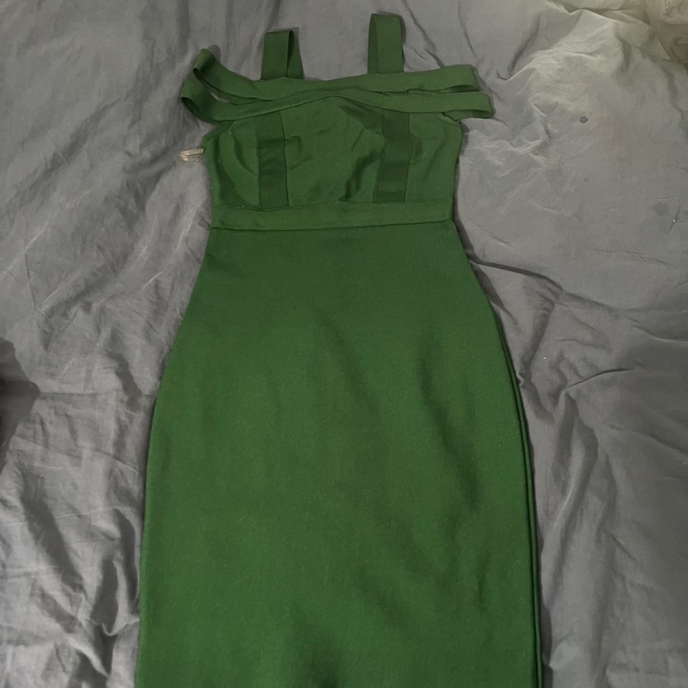 Hunter Green Bandage Dress size s